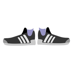 Schwarze Damen Turnschuhe PNG-Design