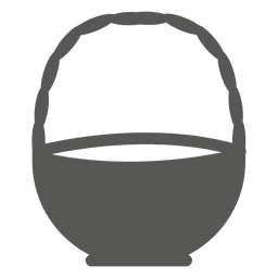 Blank easter basket icon PNG Design
