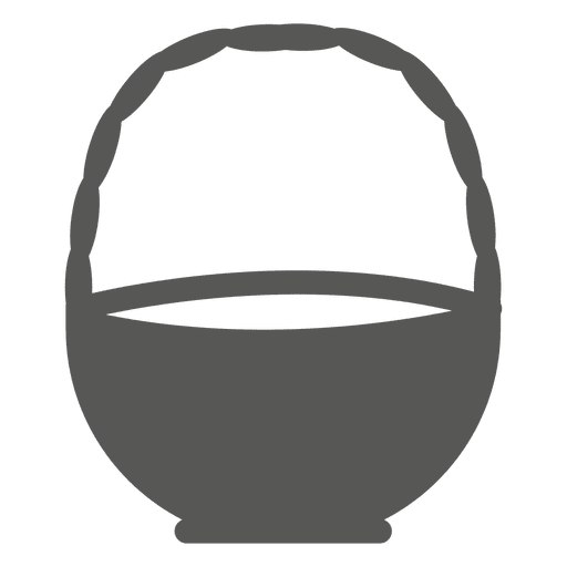 Blank easter basket icon PNG Design