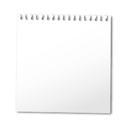 Leeres Notizbuchblatt PNG-Design