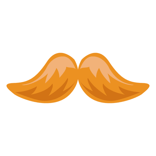 Blonde hipster mustache 10 PNG Design