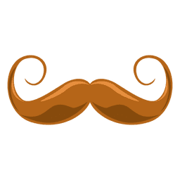 Blonde hipster mustache 4 PNG Design Transparent PNG