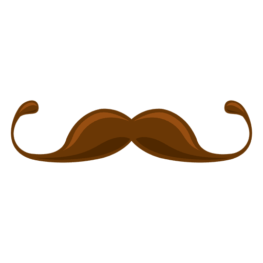 Blonde hipster mustache 5 PNG Design