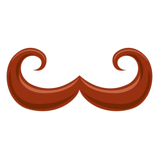 Blonde hipster mustache 8 PNG Design