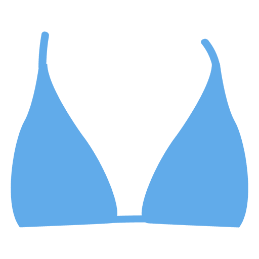 Top de bikini azul