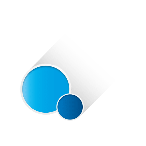 Blaue Kreisform PNG-Design