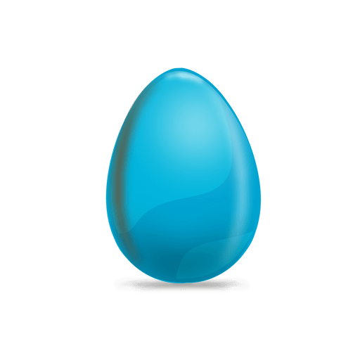 Blue easter egg PNG Design