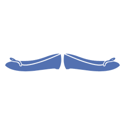 Zapato de niña azul Diseño PNG