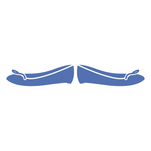 Blue girl's shoe PNG Design