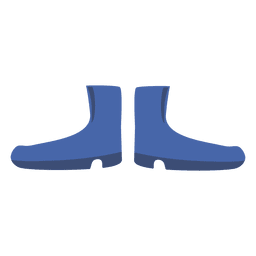 Bota azul para mujer Diseño PNG