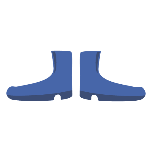 Blue ladies boot PNG Design