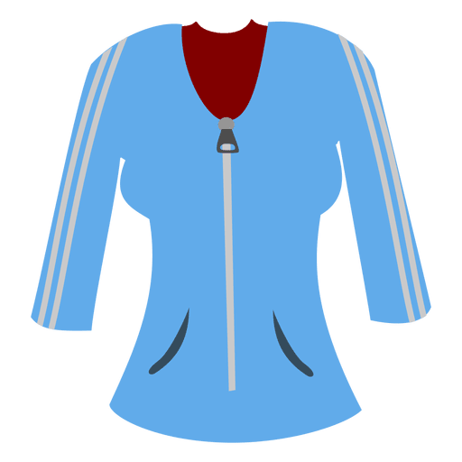 Blue ladies sweater PNG Design