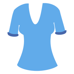 Camiseta feminina azul Desenho PNG