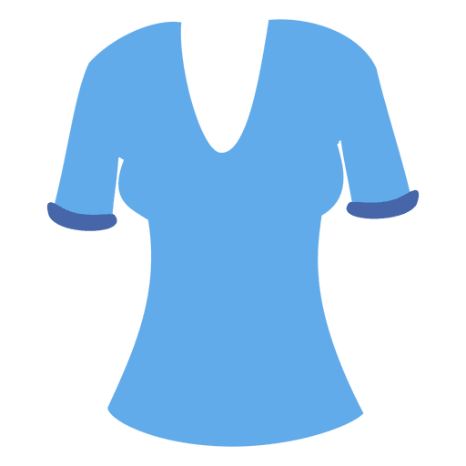 Camiseta feminina azul Desenho PNG