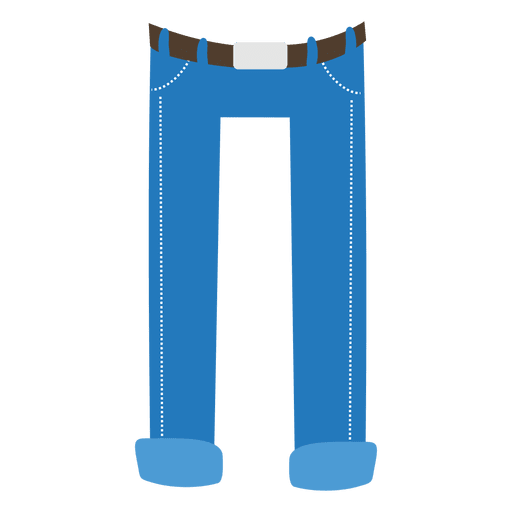 Diseño PNG Y SVG De Dibujos Animados De Pantalón Azul Para Hombre Para  Camisetas
