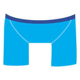 Dibujos animados cortos para hombre azul Diseño PNG