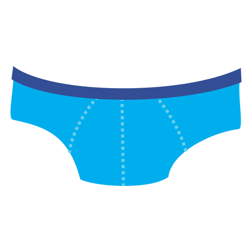 Blue mens underwear cartoon PNG Design