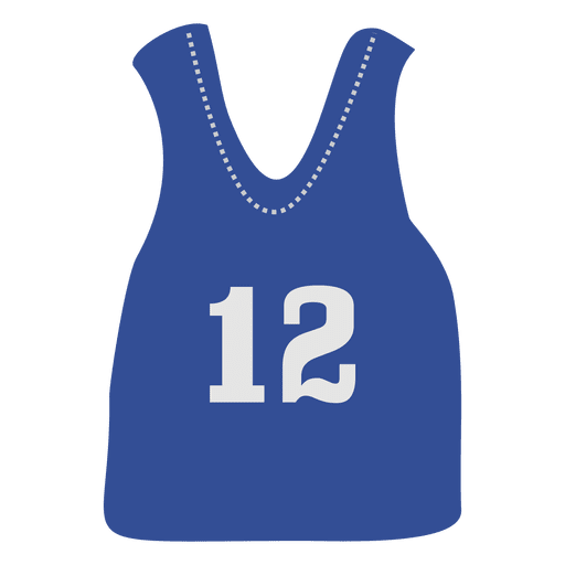Blue sleeveless jersey PNG Design
