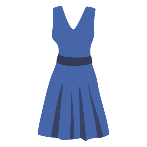 Blue women's cloth PNG Design