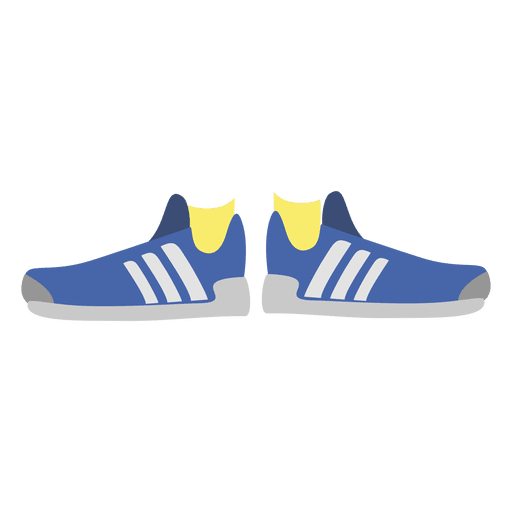 Blue women's sneakers PNG Design