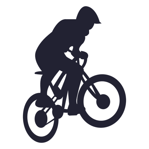 Silhueta de esporte de bicicleta de BMX