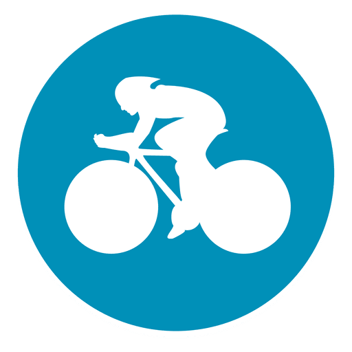 Bmx racing circle icon PNG Design