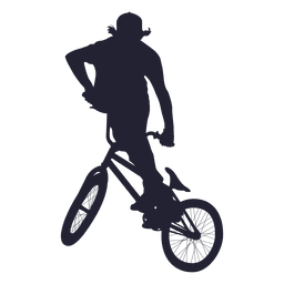 Silueta deportiva bmx Diseño PNG