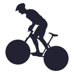 Bmx silueta deportiva 1 Diseño PNG