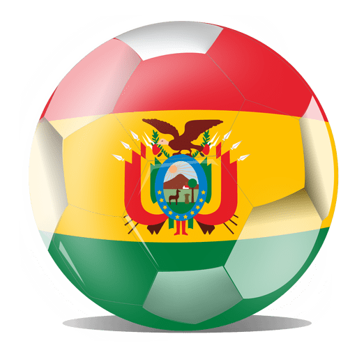 Bola de bandera de bolivia Diseño PNG