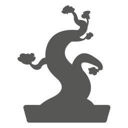 Icono de árbol bonsai Diseño PNG