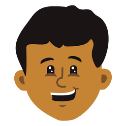 Menino cartoon cabeça 3 Desenho PNG