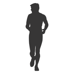 Silhueta de menino correndo 1 Desenho PNG