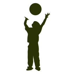 Junge der Ballschattenbild 1 spielt PNG-Design