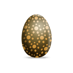 Brown dots easter egg PNG Design