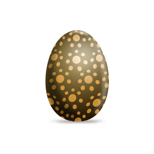 Brown Dots Osterei PNG-Design