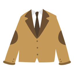 Chaqueta de hombre marrón Diseño PNG