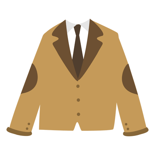 Brown men's blazer PNG Design