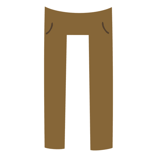 Brown mens pant cartoon PNG Design