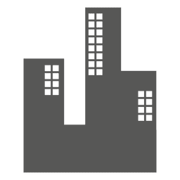Gebäude flaches Symbol PNG-Design