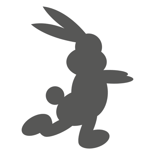 Bunny Ostern l?uft Symbol PNG-Design