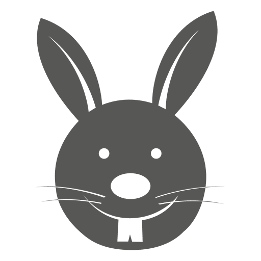 Ícone de cabeça de coelho Desenho PNG