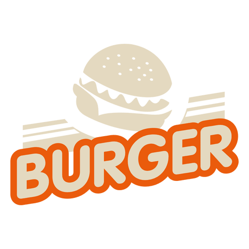 Logo de hamburguesa Diseño PNG
