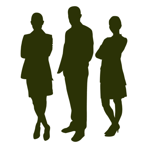 Business people silhouette PNG Design