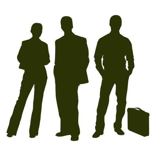Business people silhouette 3 PNG Design
