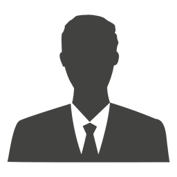 Silhueta de avatar de empresário Desenho PNG