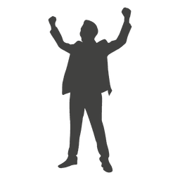 Silhueta de empresário de sucesso Desenho PNG