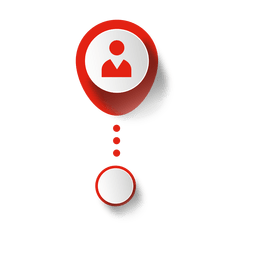 Empresario dentro de infografía de elipse Diseño PNG