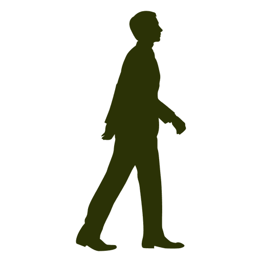 Businessman walking silhouette 11 - Transparent PNG & SVG vector file