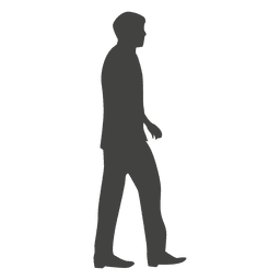 Businessman walking silhouette 13 PNG Design