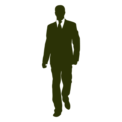 Businessman walking silhouette 2 PNG Design